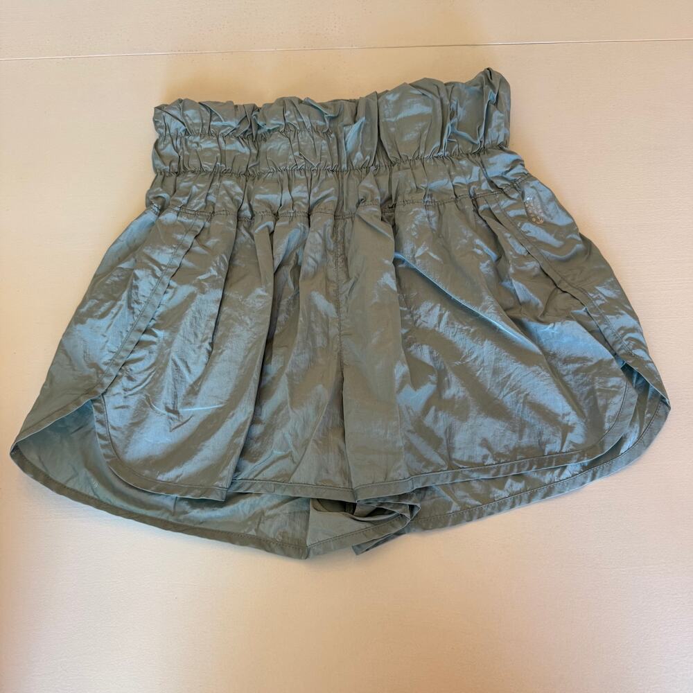 Free People FP Movement The Way Home Shorts Green Mist Size Medium Activewear